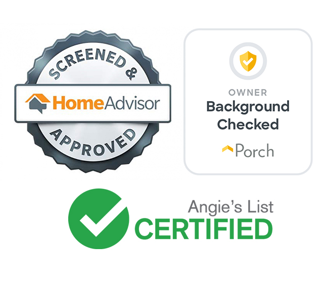 HomeAdvisor Screened & Approved, Porch Owner Background Checked and Angie's List Certified