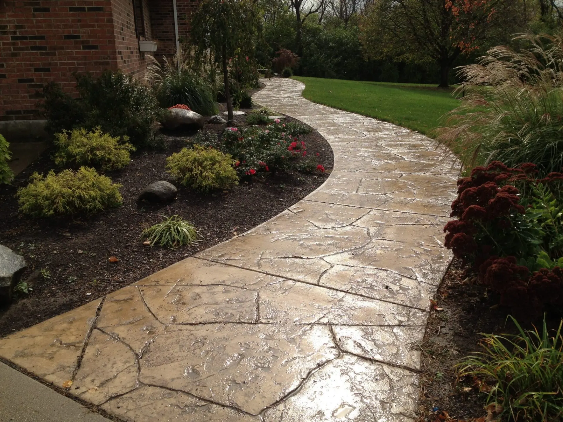 Custom Stamped Concrete Services — Stamped Concrete project by Western Paver Design