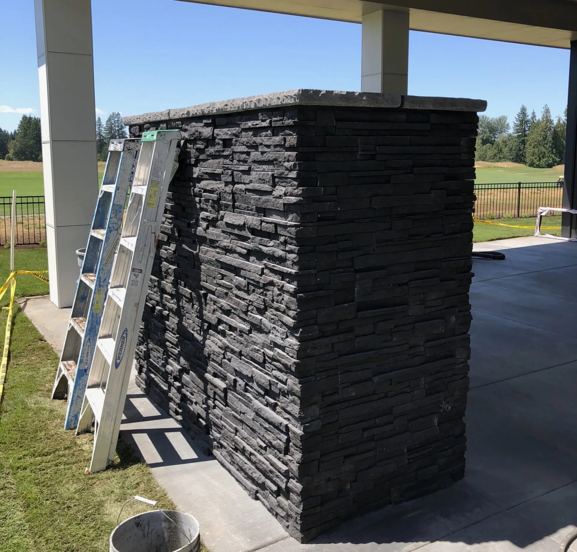 Cultured Stone for Chimneys, Outdoor Kitchens and Facades — Cultured Stone project in Beaverton, Oregon