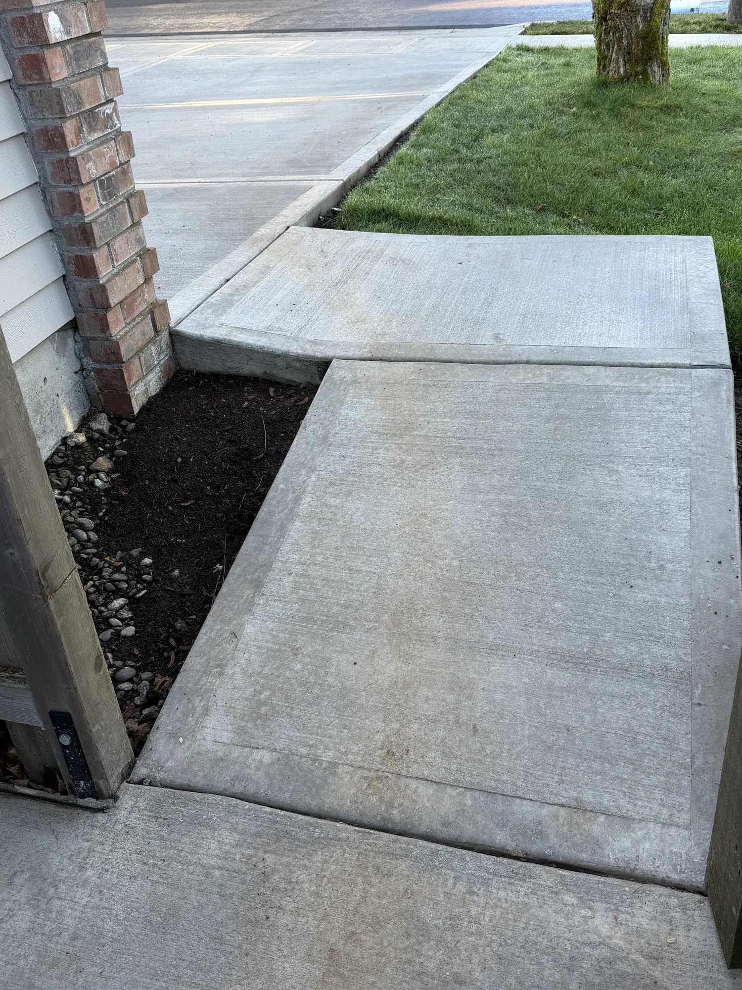 Brush Finish Concrete project by Western Paver Design